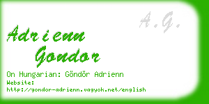 adrienn gondor business card