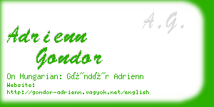 adrienn gondor business card